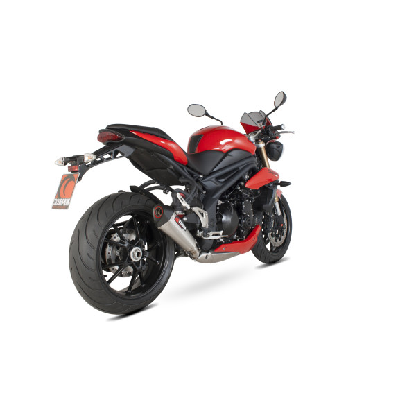Scorpion Exhaust Triumph Speed Triple 1050 2011 - 2015 Serket Taper Slip-on Brushed Stainless Steel Sleeve